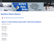 Tablet Screenshot of npdistrict.com
